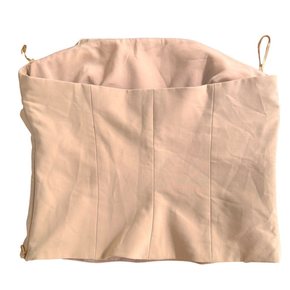 NWT Zara Beige Tube Top - Picture 2 of 6